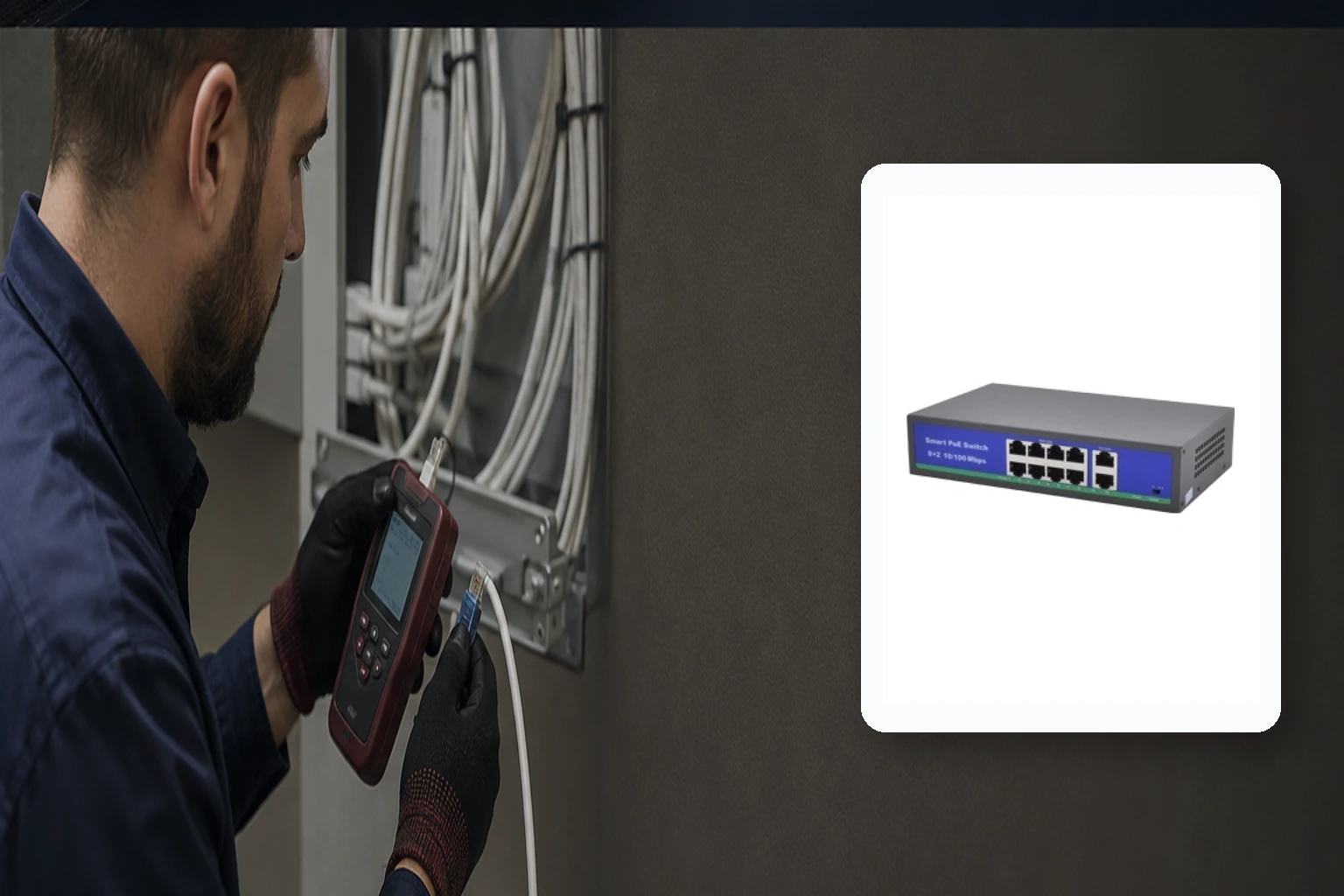 8 PORT POE SWİTCH – Kurumsal CCTV Kamera Sistemi Aksesuarları montaj ve devreye alma 8 PORT POE SWİTCH – Kurumsal CCTV Kamera Sistemi Aksesuarları profesyonel montajı