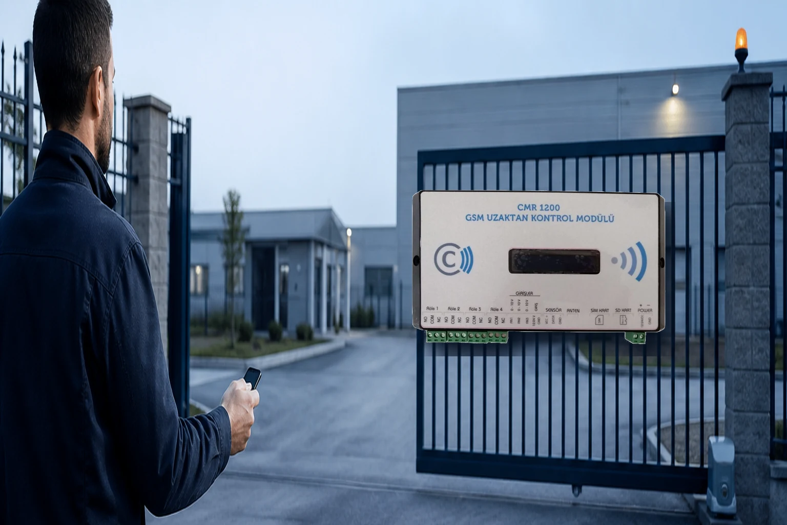 CMR1200 GSM Uzaktan Röle Kontrol Modülü uygulaması CMR1200 GSM Uzaktan Röle Kontrol Modülü uygulama alanı