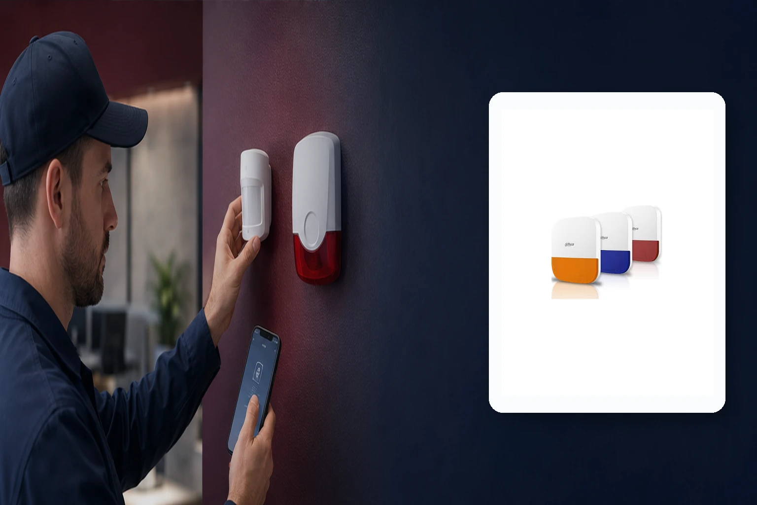 Dahua ARA13-W2 Kablosuz Dış Ortam Siren – Kurumsal Kablosuz Alarm Sistemleri profesyonel montajı