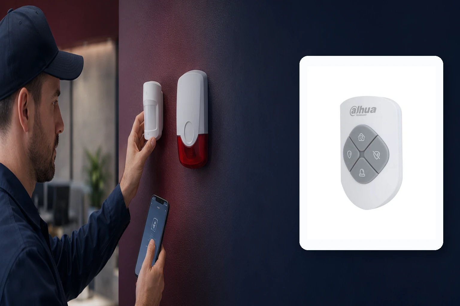 Dahua ARA24-W2 Kablosuz Alarm Uzaktan Kumanda – Kurumsal Kablosuz Alarm Sistemleri montaj ve devreye alma Dahua ARA24-W2 Kablosuz Alarm Uzaktan Kumanda – Kurumsal Kablosuz Alarm Sistemleri profesyonel montajı
