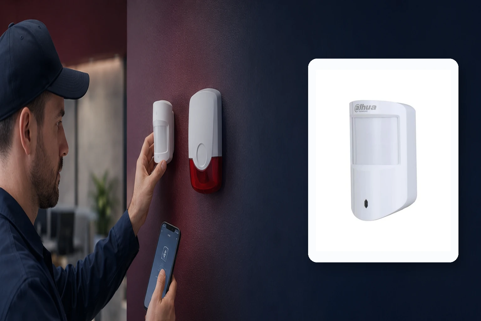 Dahua ARD1233-W2 Kablosuz Pır Dedektörü – Kurumsal Kablosuz Alarm Sistemleri profesyonel montajı