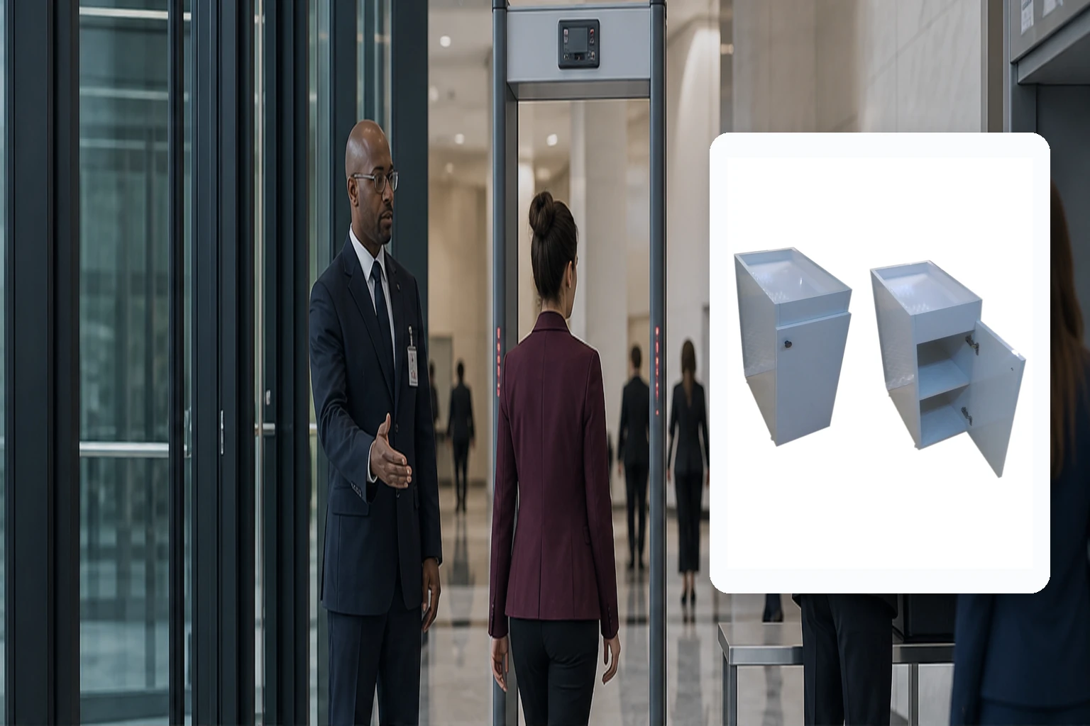 Dolaplı Sehpa – Kurumsal Kapı Tipi Metal Dedektörleri uygulaması Dolaplı Sehpa – Kurumsal Kapı Tipi Metal Dedektörleri uygulama alanı