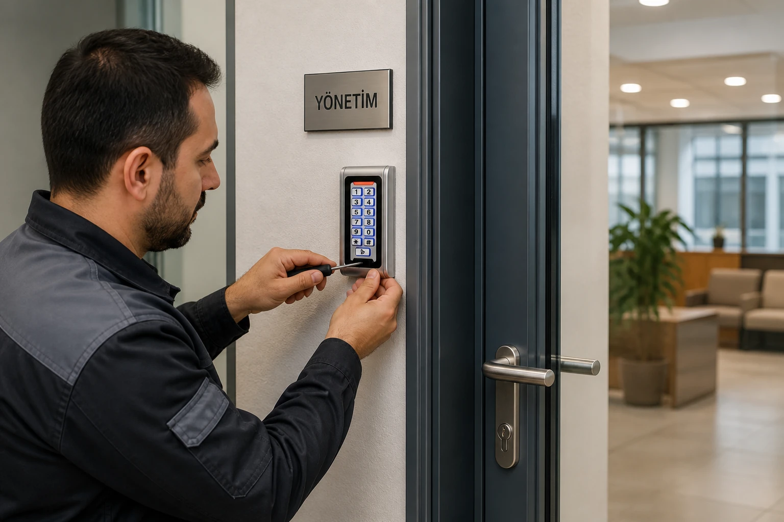 P110 Standalone Kartlı ve Şifreli Okuyucu profesyonel montajı P110 Standalone Kartlı ve Şifreli Okuyucu profesyonel montaj uygulaması