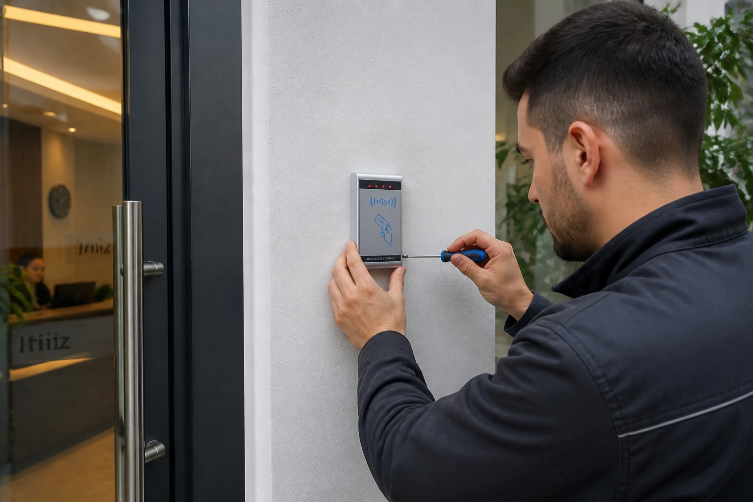 P160 Standalone Kartlı Kapı Geçiş Okuyucu profesyonel montajı P160 Standalone Kartlı Kapı Geçiş Okuyucu profesyonel montaj uygulaması