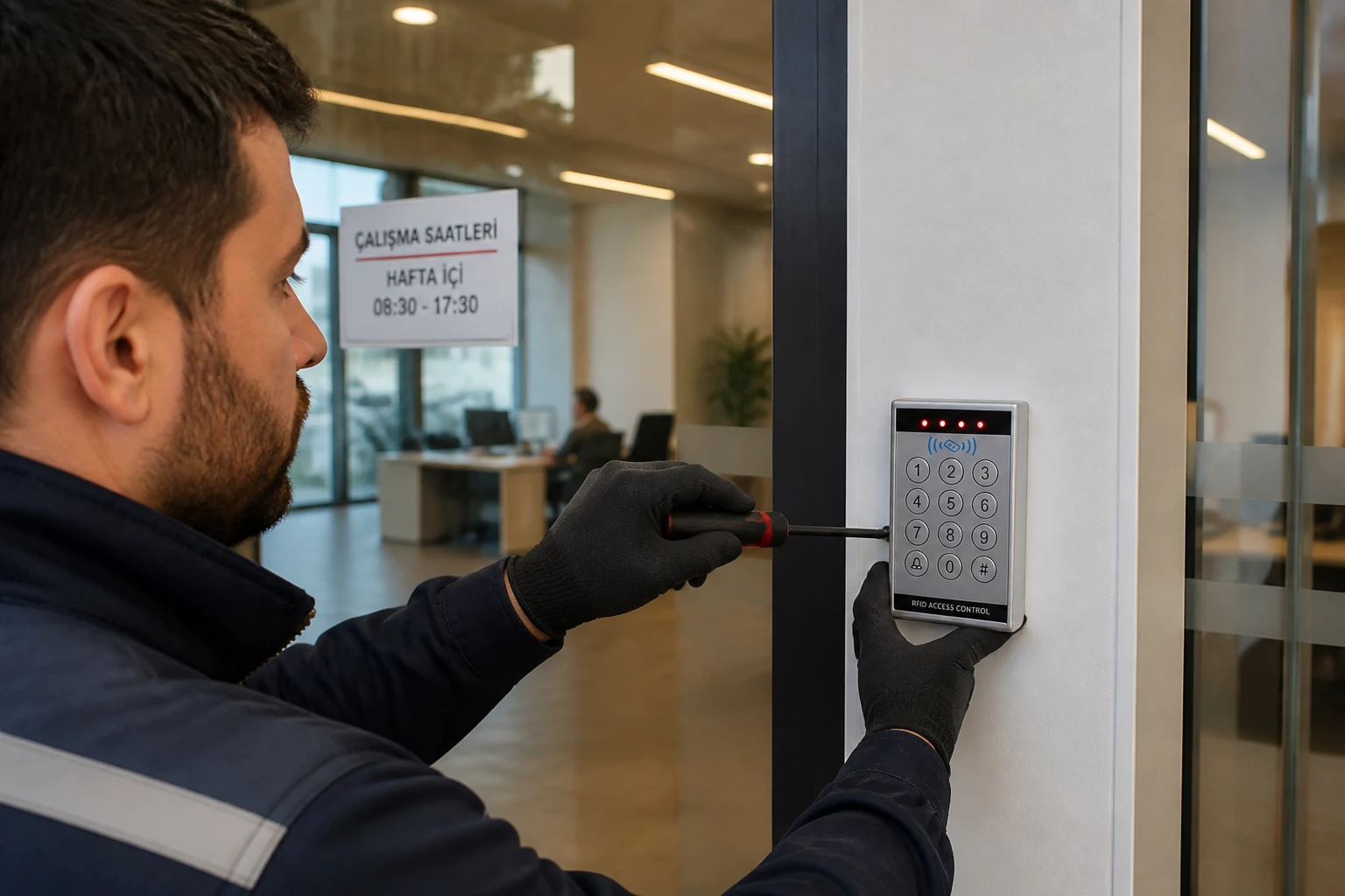 P161 Standalone Şifreli Kart Okuyucu profesyonel montajı P161 Standalone Şifreli Kart Okuyucu profesyonel montaj uygulaması