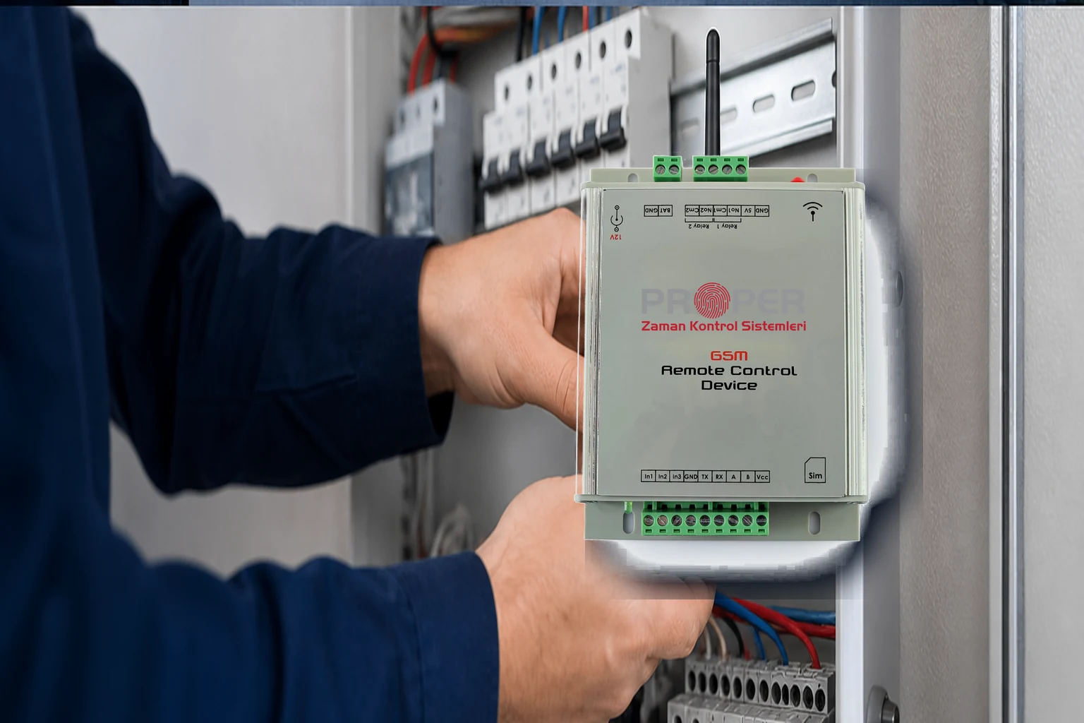 PZ-3305 GSM Uzaktan Bariyer Kontrol Cihazı profesyonel montajı
