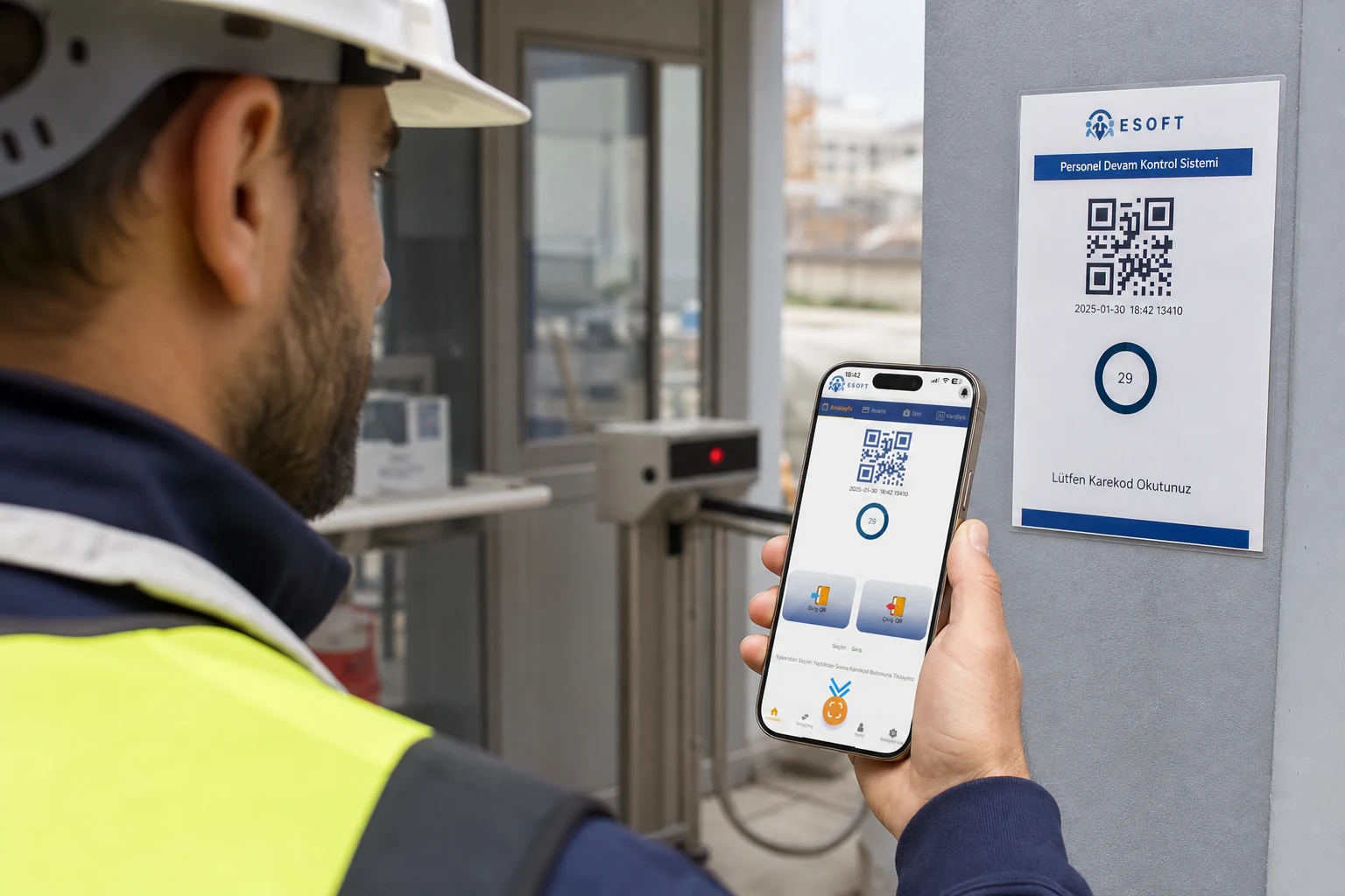 QR Barkod Mobil PDKS uygulama alanı QR Barkod Mobil PDKS kurumsal QR PDKS uygulaması