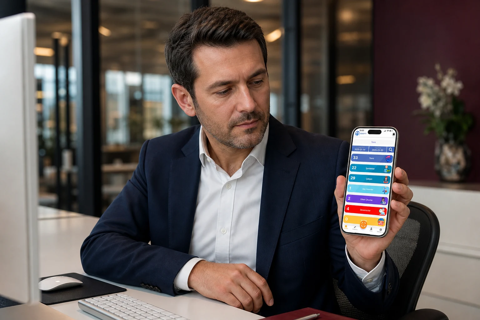 QR Barkod Mobil Yönetici uygulama alanı QR Barkod Mobil Yönetici kurumsal QR PDKS uygulaması