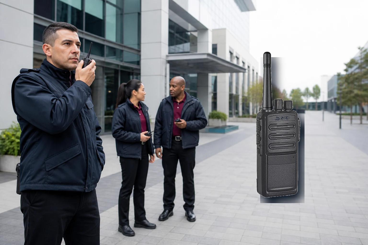 SFE S-500 PMR Dayanıklı El Telsizi kullanım senaryosu SFE S-500 PMR Dayanıklı El Telsizi gerçek kullanım alanı