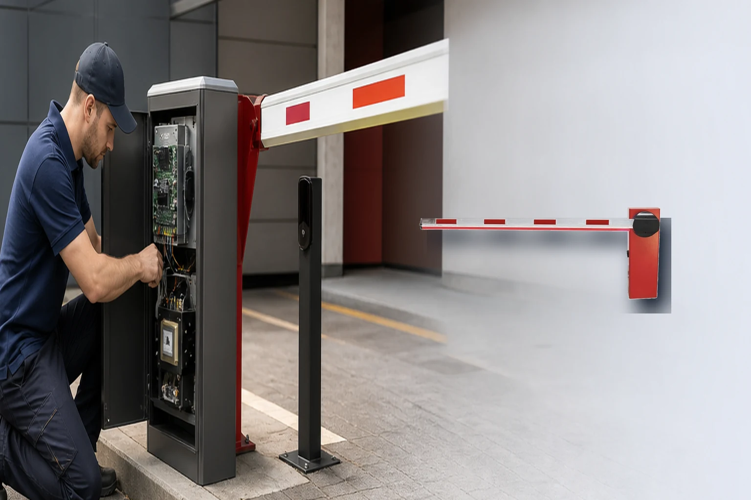 T4 Plus Hızlı Kollu Otopark Bariyeri montaj ve devreye alma T4 Plus Hızlı Kollu Otopark Bariyeri profesyonel montajı