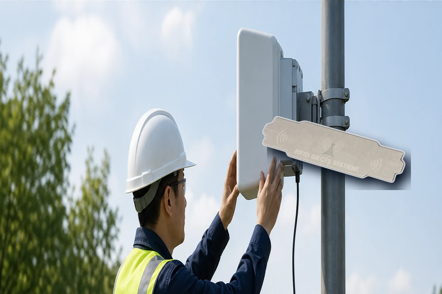 UHF Sticker Ön Cam Geçiş Etiketi montaj ve devreye alma UHF Sticker Ön Cam Geçiş Etiketi profesyonel montajı