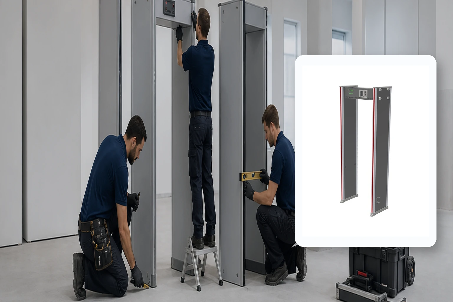 ZK-2180 18 Zone Metal Dedektör – Kurumsal Kapı Tipi Metal Dedektörleri montaj ve devreye alma ZK-2180 18 Zone Metal Dedektör – Kurumsal Kapı Tipi Metal Dedektörleri profesyonel montajı